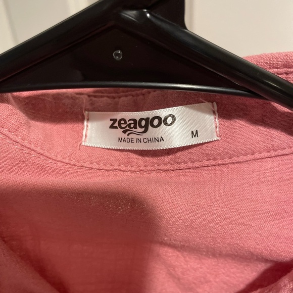 Mauve Button Up Dress - Picture 2 of 4